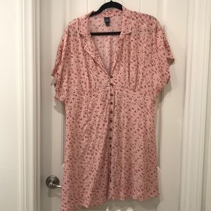 XL pink wild fable floral dress